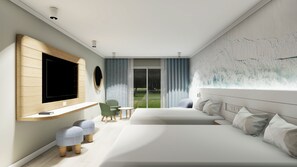 ตู้นิรภัยในห้องพัก, โต๊ะทำงาน, เตารีด/โต๊ะรีดผ้า, เปล/เตียงเด็กอ่อน