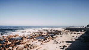 A rocky beach with a pier and a clear sky. - The Bantry Bay Aparthotel by Totalstay (Cape Town)