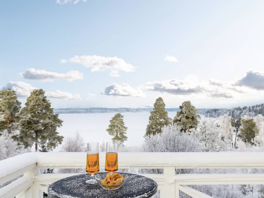 Blick von der Unterkunft