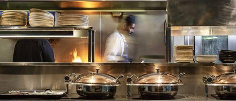 Breakfast, lunch and dinner served