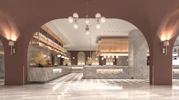 3 间餐厅,供应早餐、午餐和晚餐,韩国菜