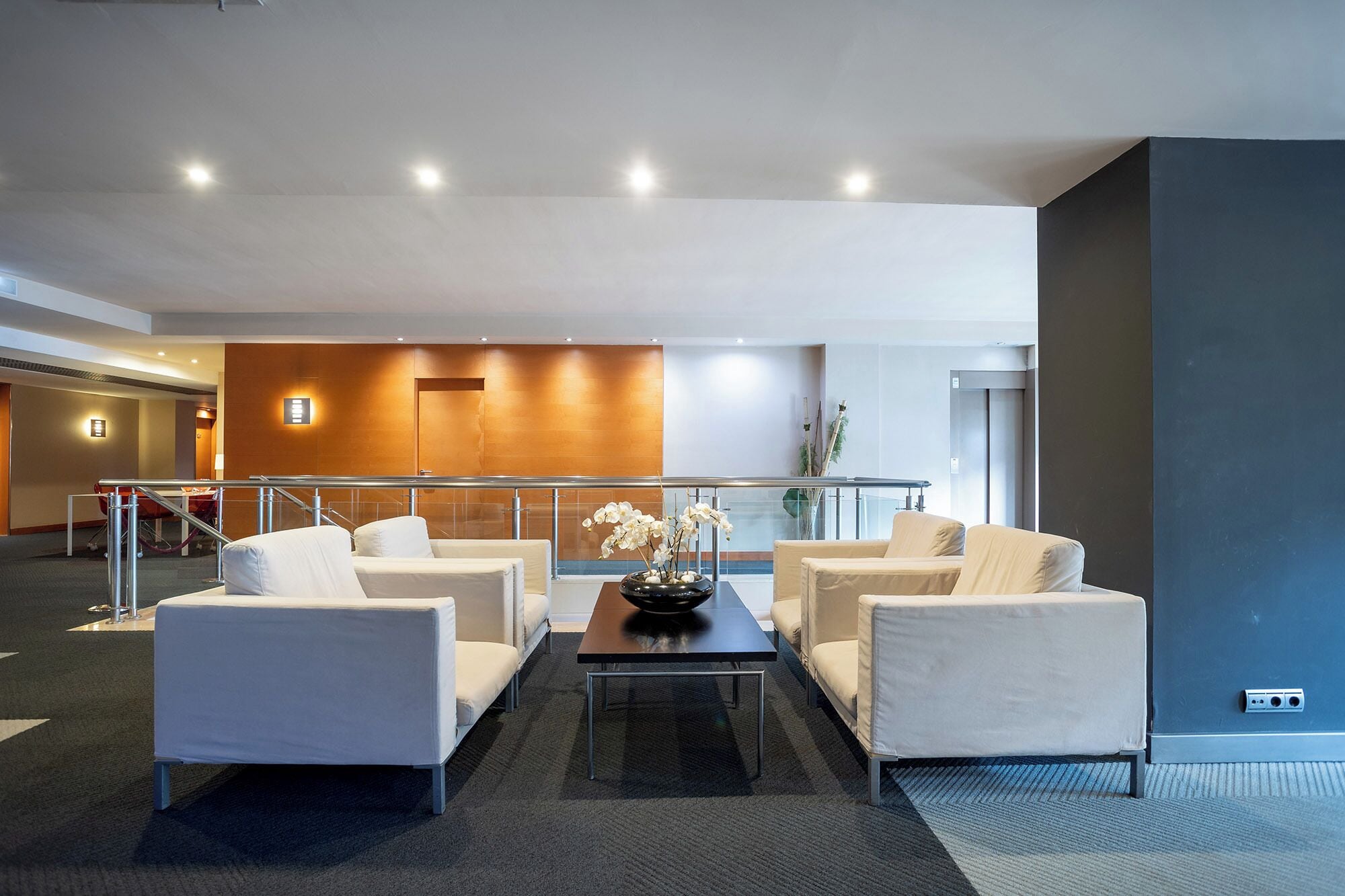 Sitteområde i lobbyen