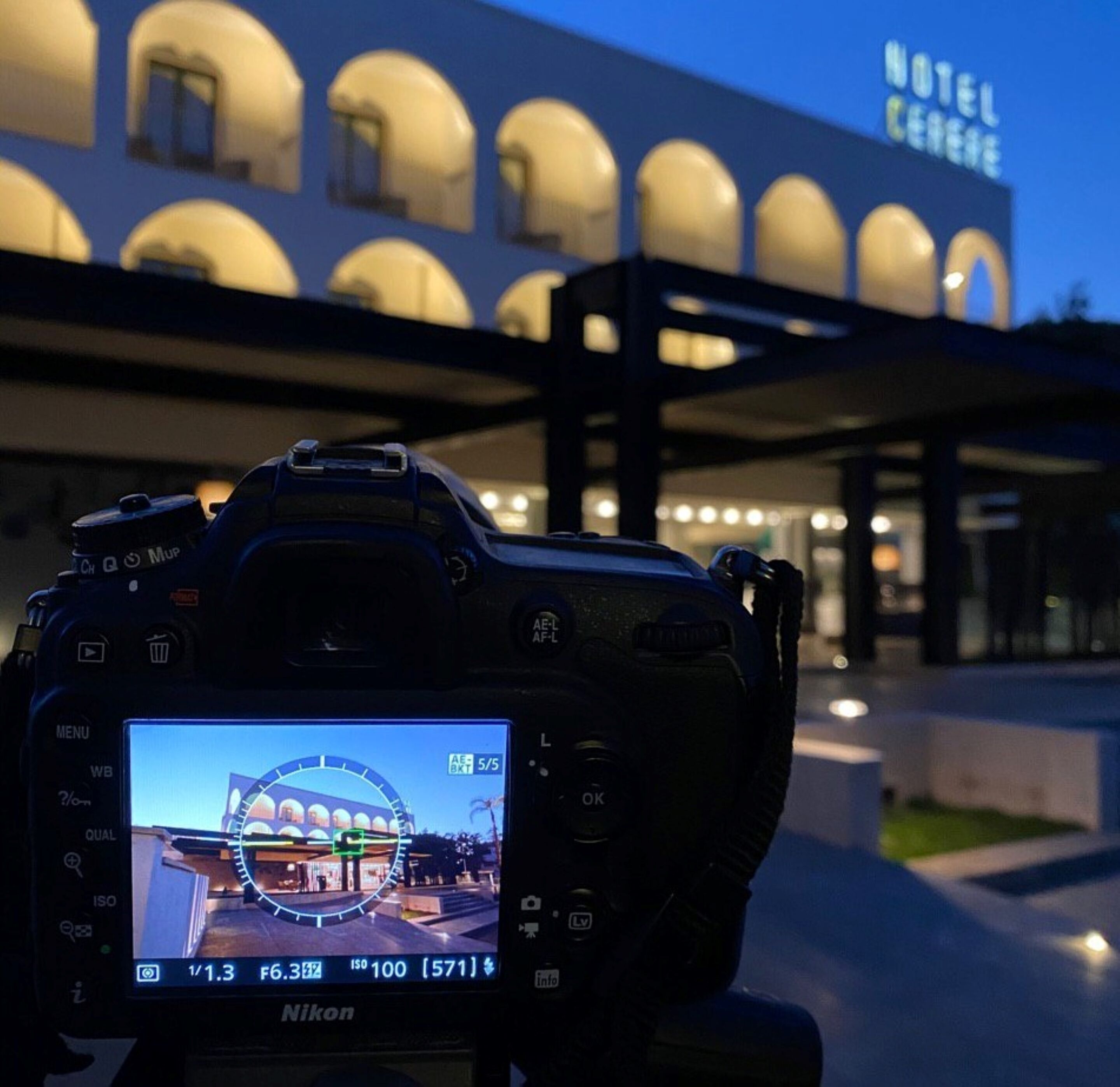 front of property – evening/night