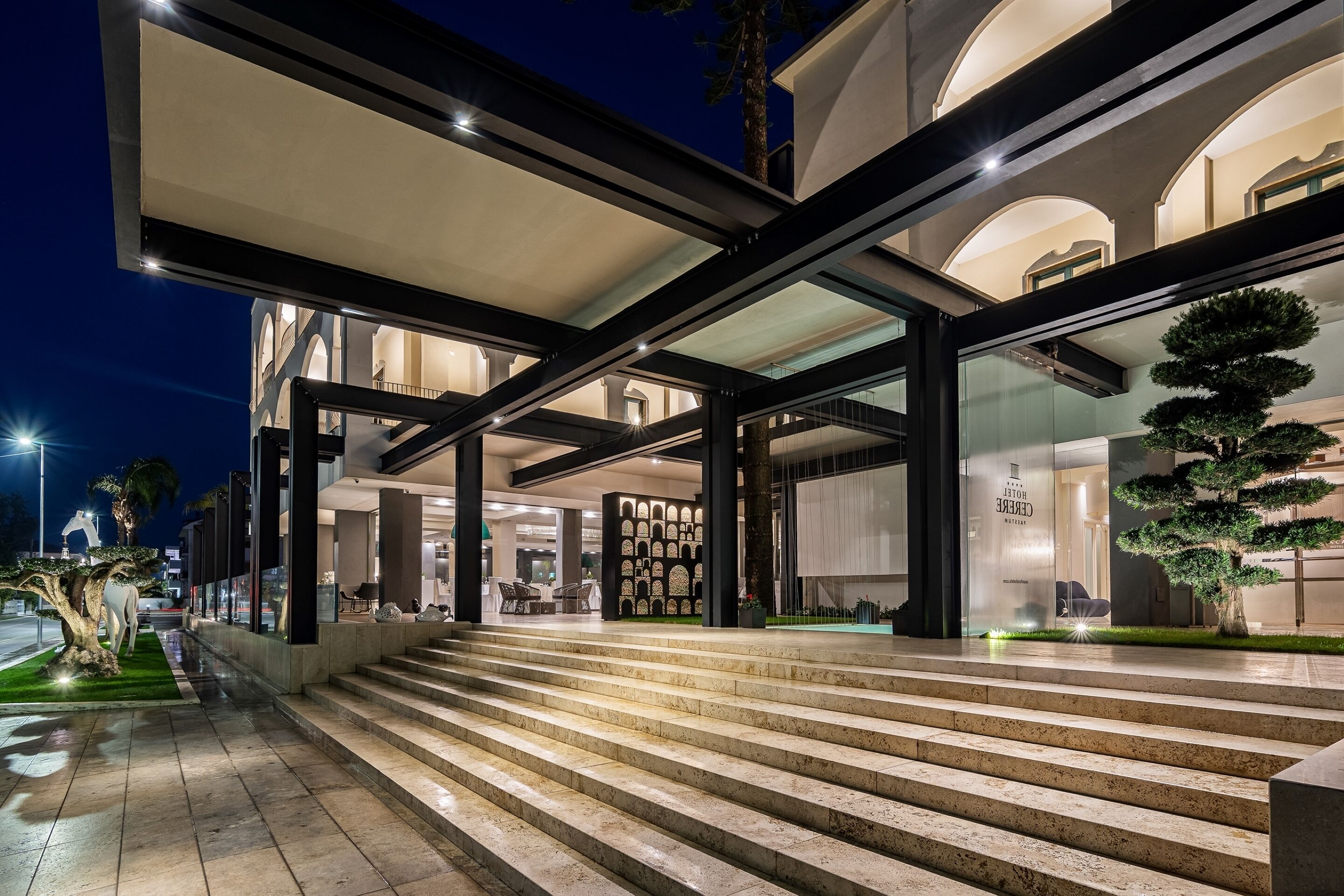 Front of property - evening/night