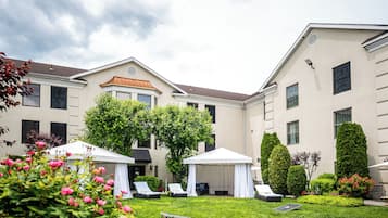 Uitzicht op de binnenplaats