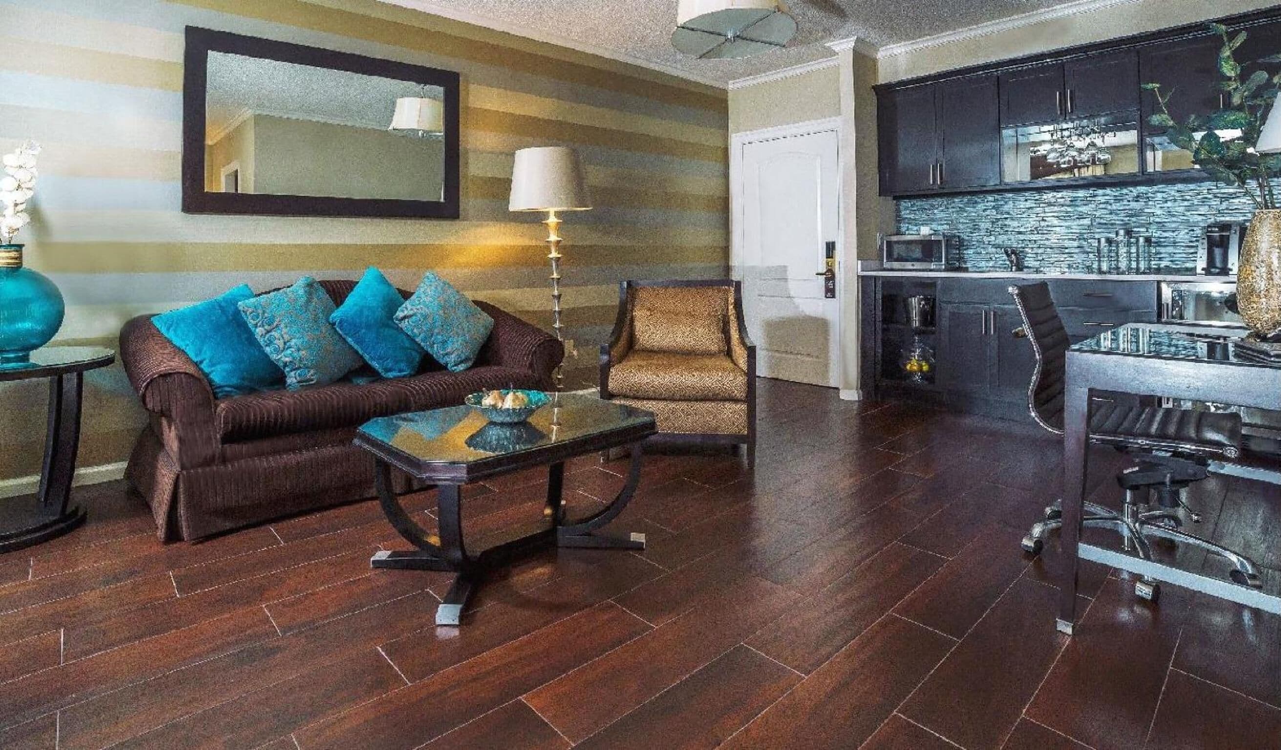 42-inch lcd tv with cable channels, tv, ipod dock