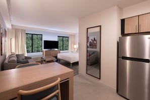 Studio Suite, 1 Queen Bed | Living area | TV