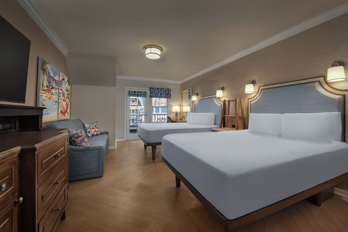 Water View-Club Level. Wheelchair accessible with roll-in shower and option for hearing accessibilit | In-room safe, desk, laptop workspace, blackout curtains