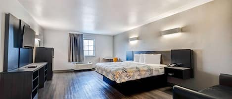 Premium bedding, pillowtop beds, desk, blackout drapes