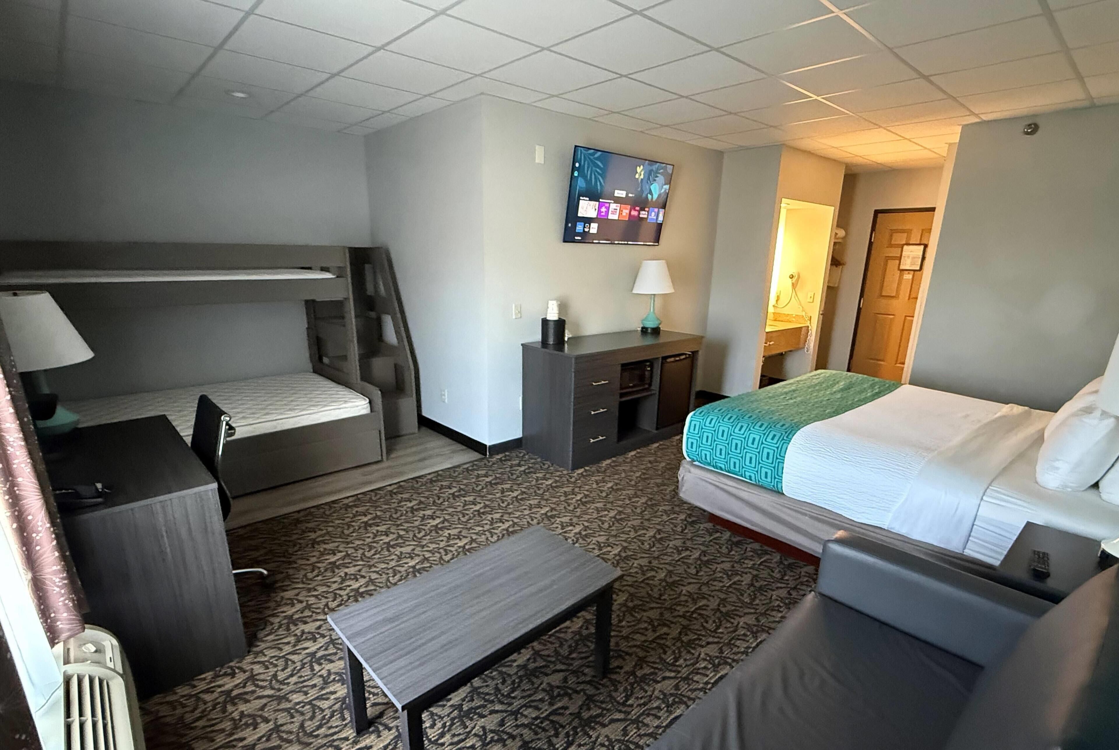 In-room safe, desk, iron/ironing board, rollaway beds