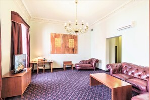 Suite, 1 Double Bed | Living area | Flat-screen TV - Rixwell Centra Hotel (Riga)