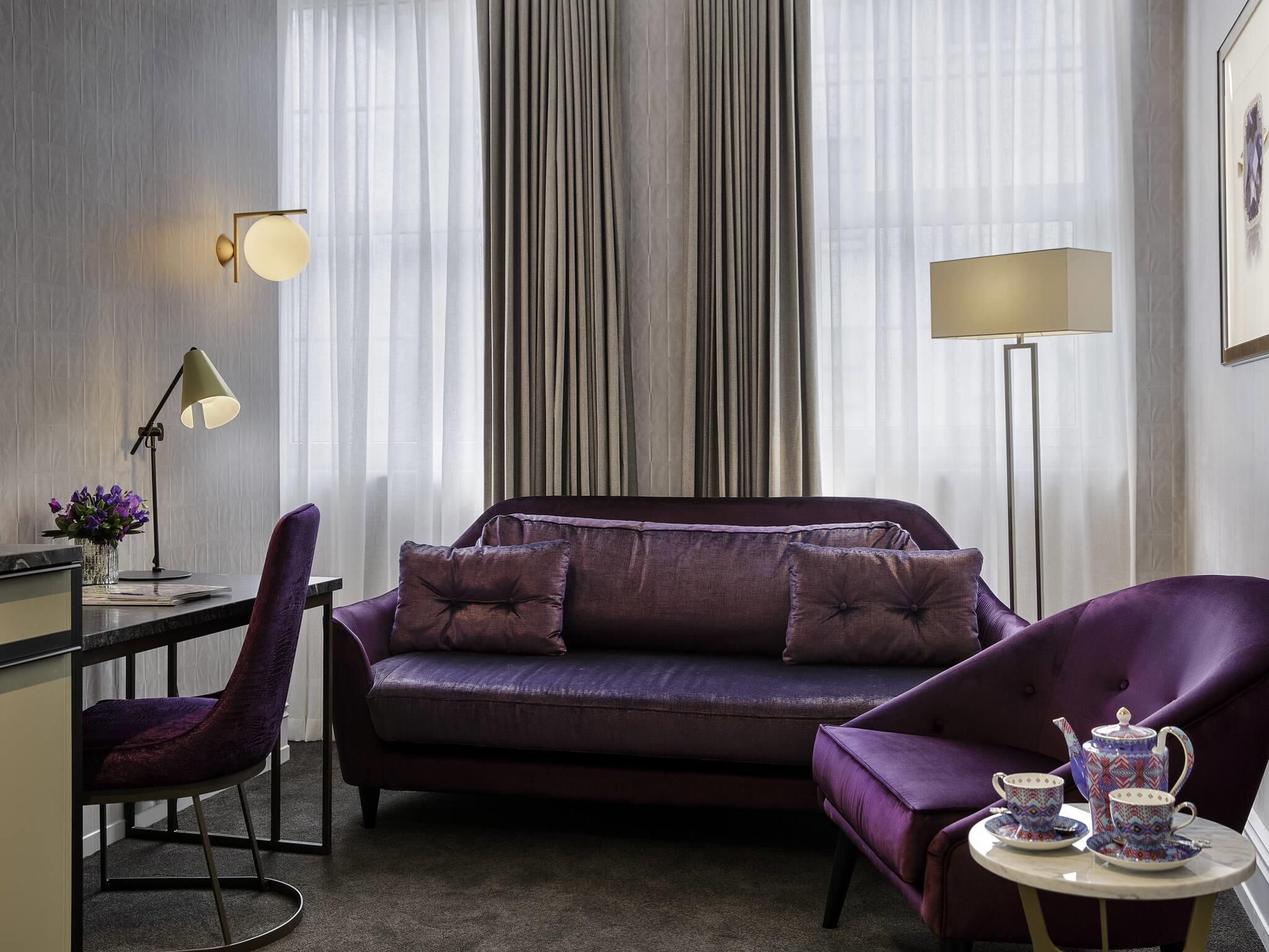 Junior Suite, 1 King Bed | Premium bedding, minibar, in-room safe, individually decorated