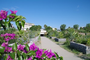 Private beach, sun-loungers, beach umbrellas, beach towels