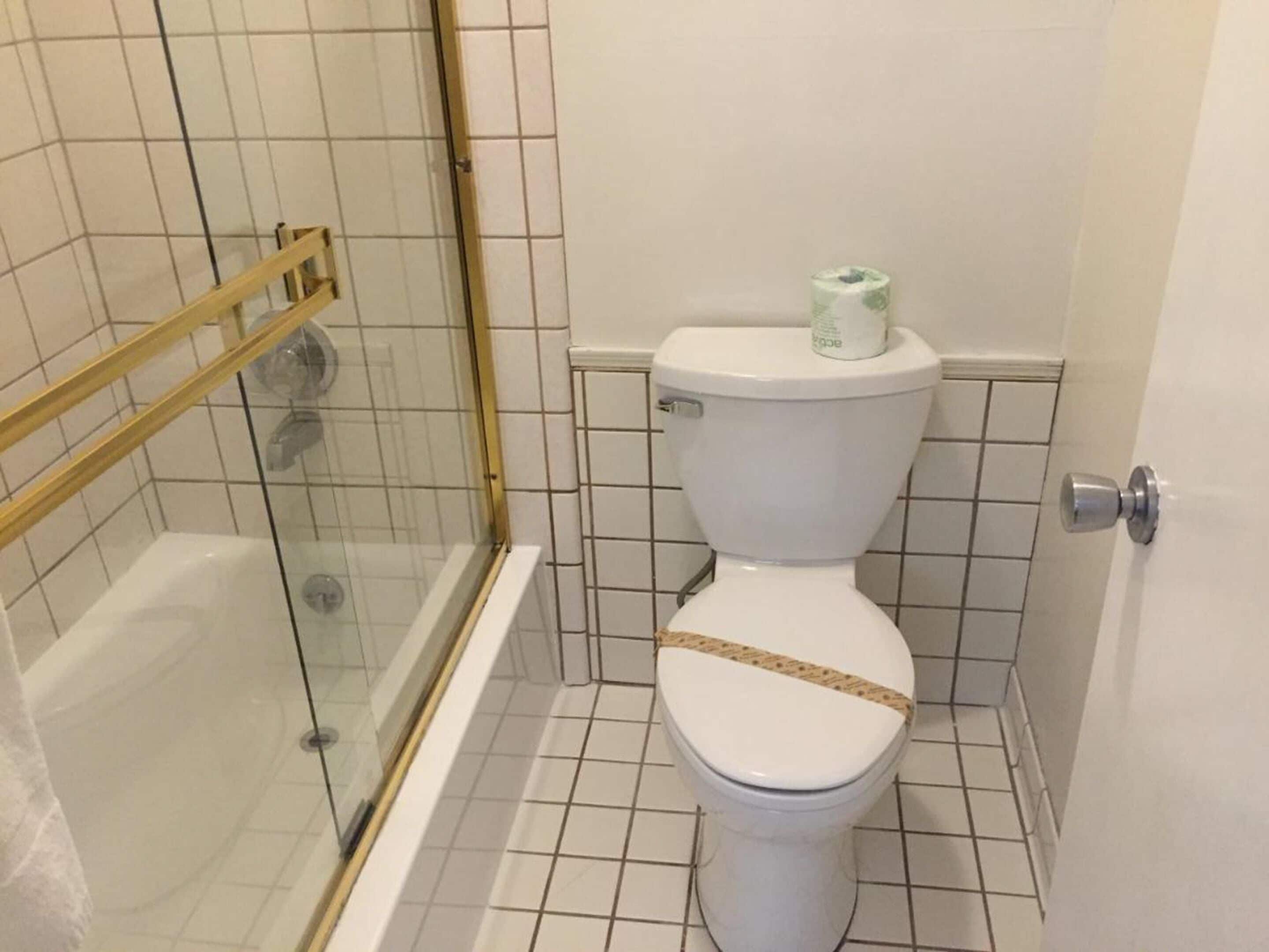 superior room, 2 queen beds | bathroom | hair dryer, towels