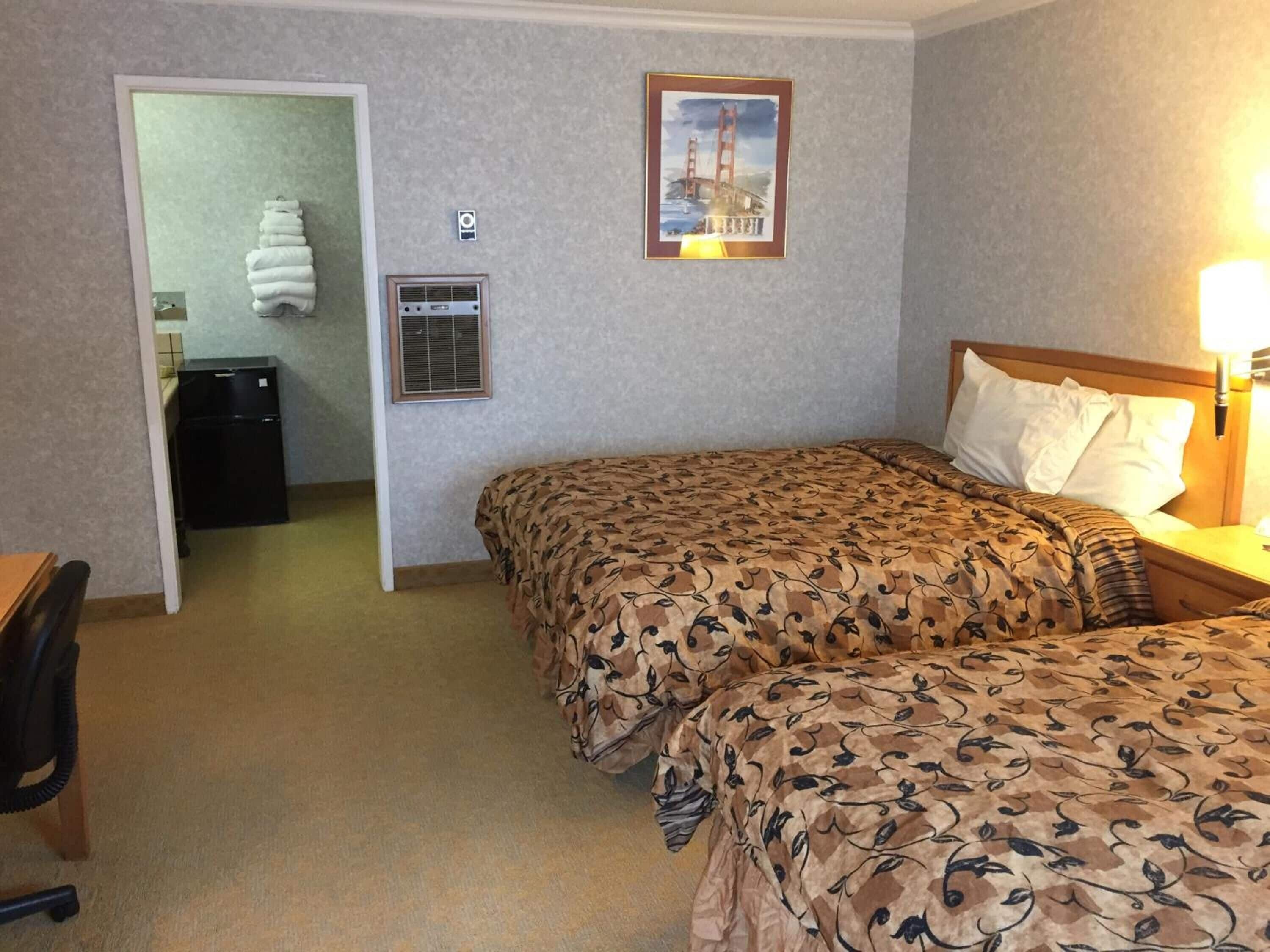 Desk, blackout curtains, iron/ironing board, free WiFi