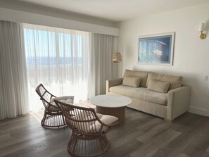 Suite, 1 King Bed with Sofa bed, Ocean View (Ocean View King Suite) | Living area | TV - Capri Laguna on the Beach (Laguna Beach)