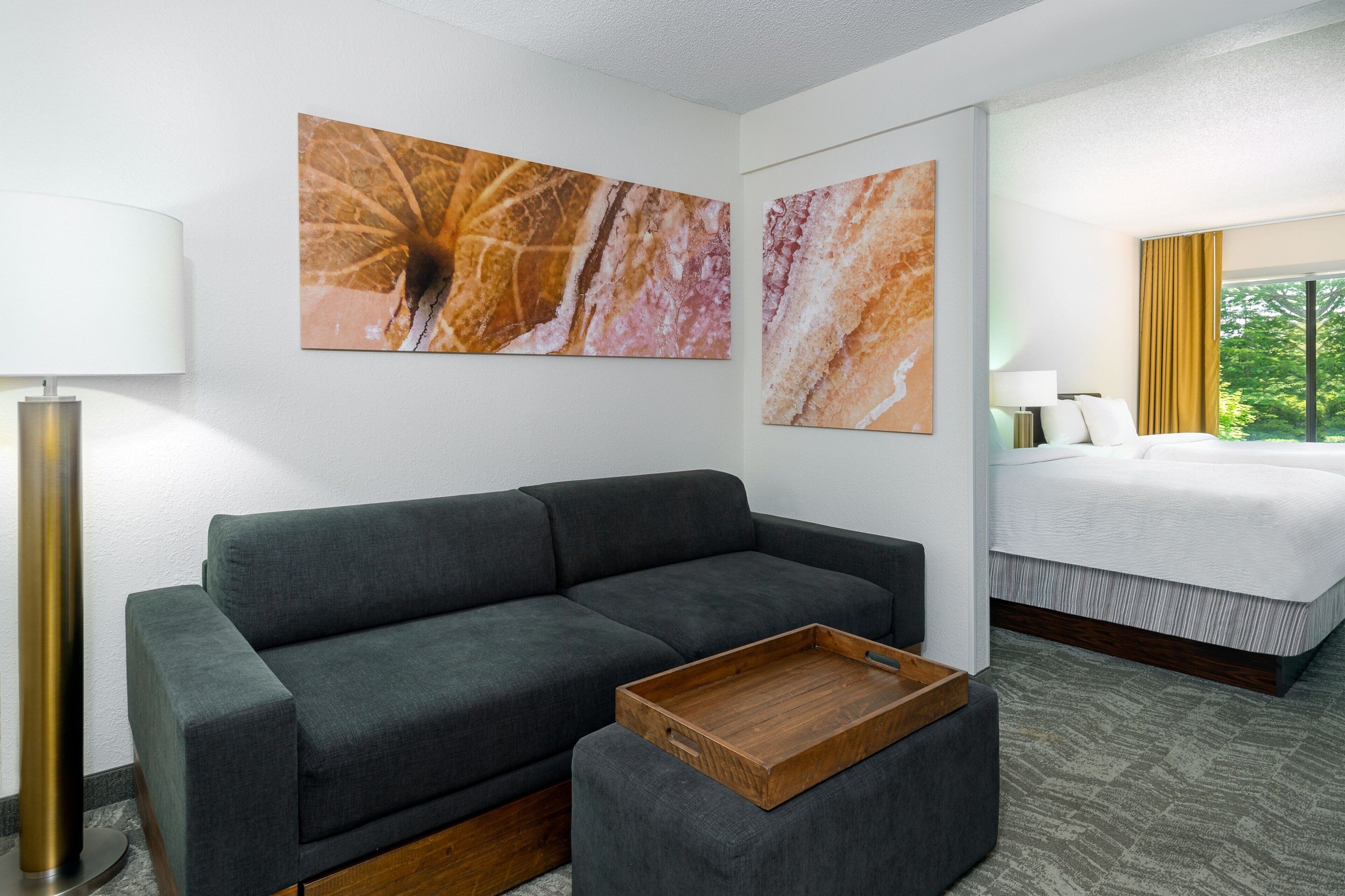 desk, blackout curtains, iron/ironing board, free cots/infant beds