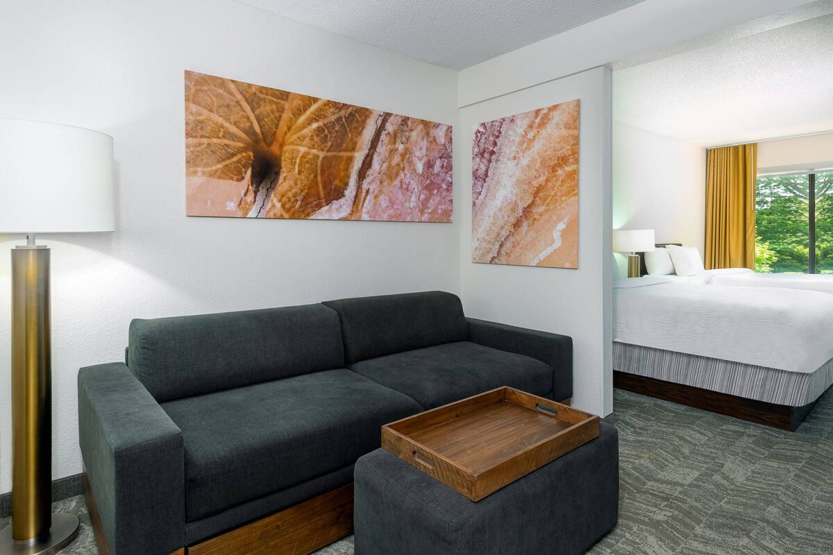 desk, blackout curtains, iron/ironing board, free cots/infant beds