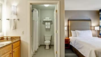 Free toiletries, hair dryer, towels