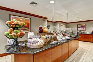 Free daily buffet breakfast