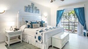 Utsikt mot strand/hav