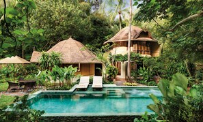 Family Pavilion with Pool (3 x 8 meter private pool) | Vista desde la habitación