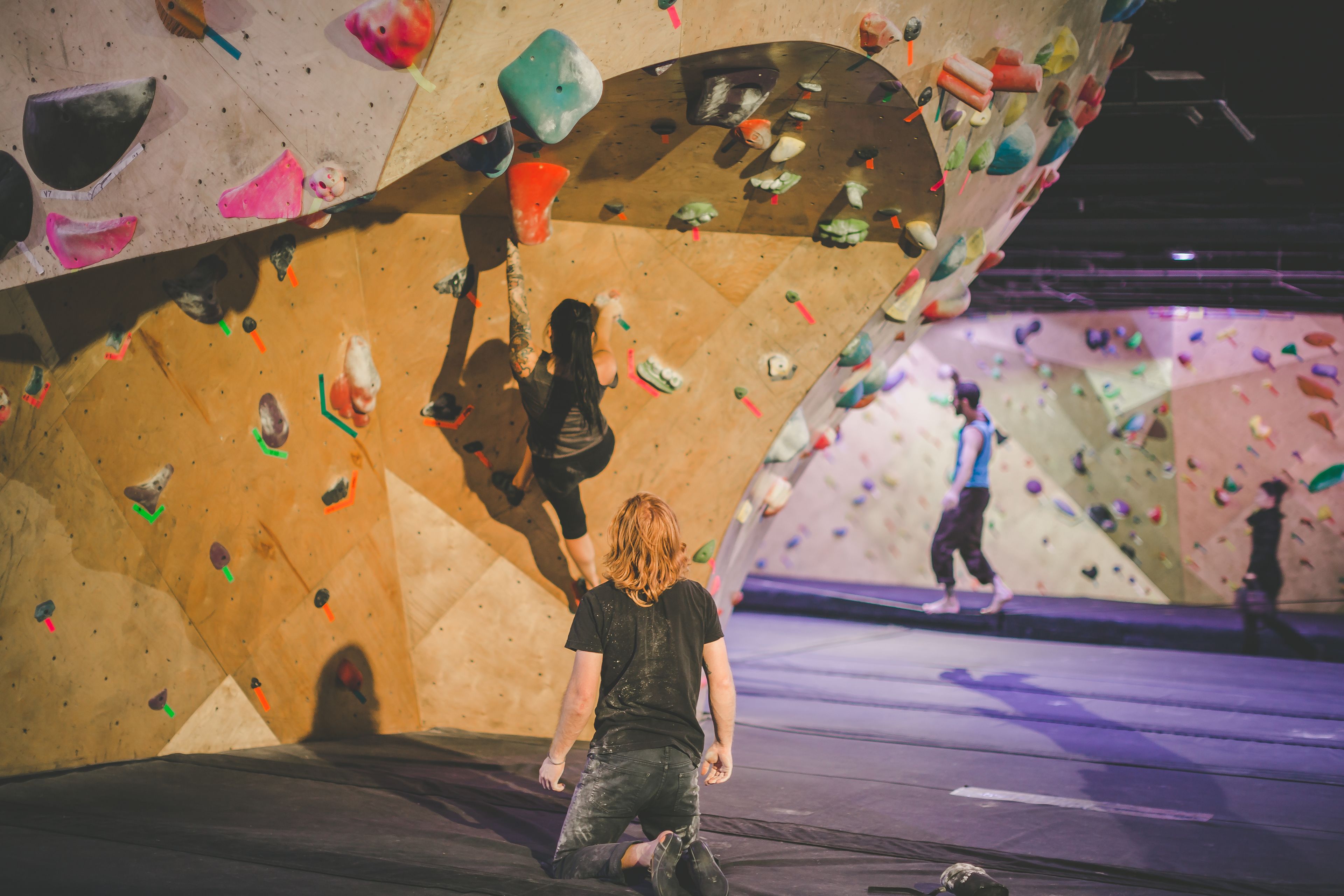rock climbing wall – indoor