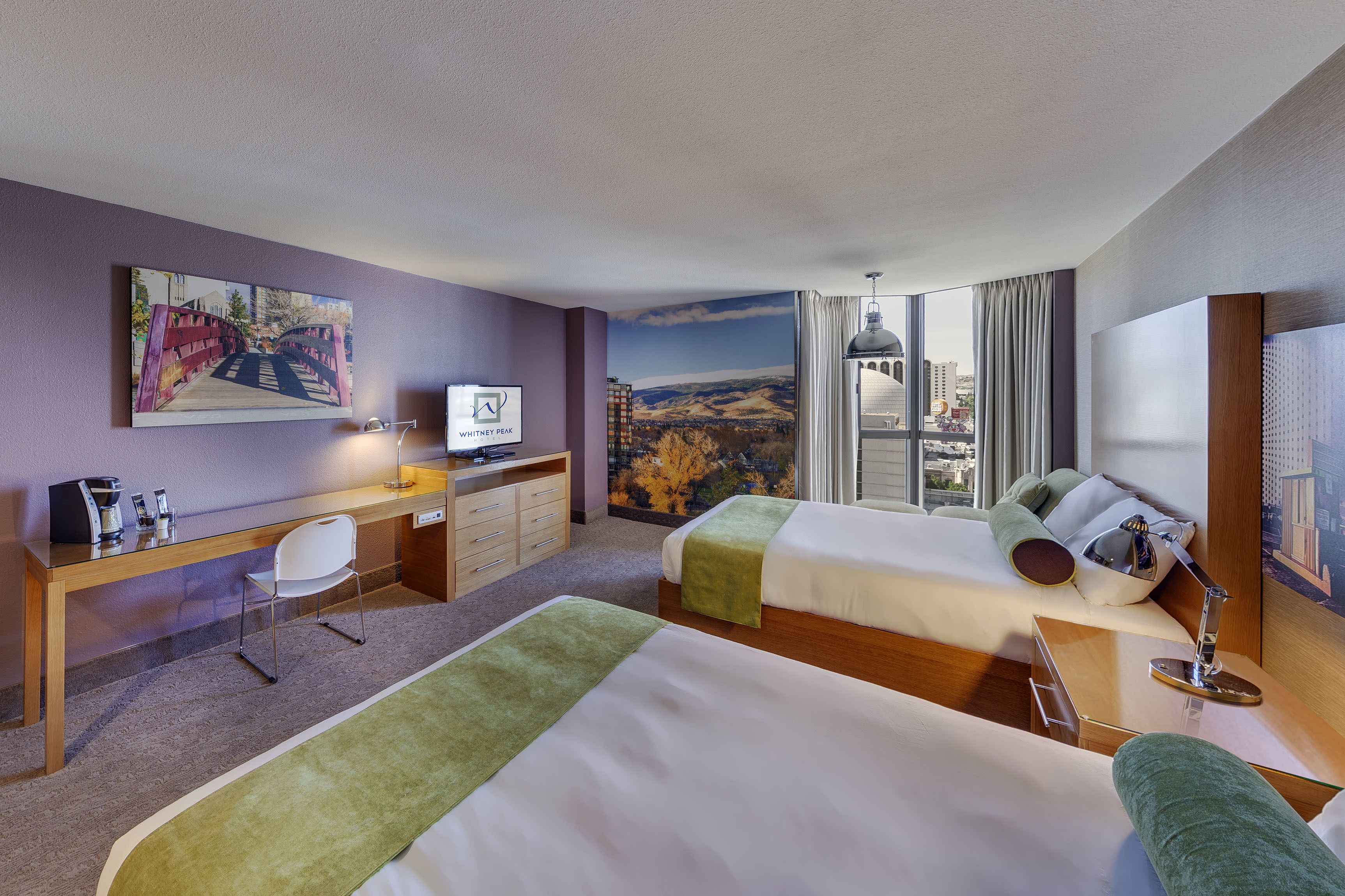 premium bedding, down duvets, in-room safe, desk