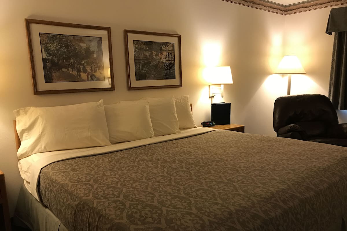 Executive Room, 1 King Bed, Non Smoking | Desk, laptop workspace, blackout drapes, iron/ironing board