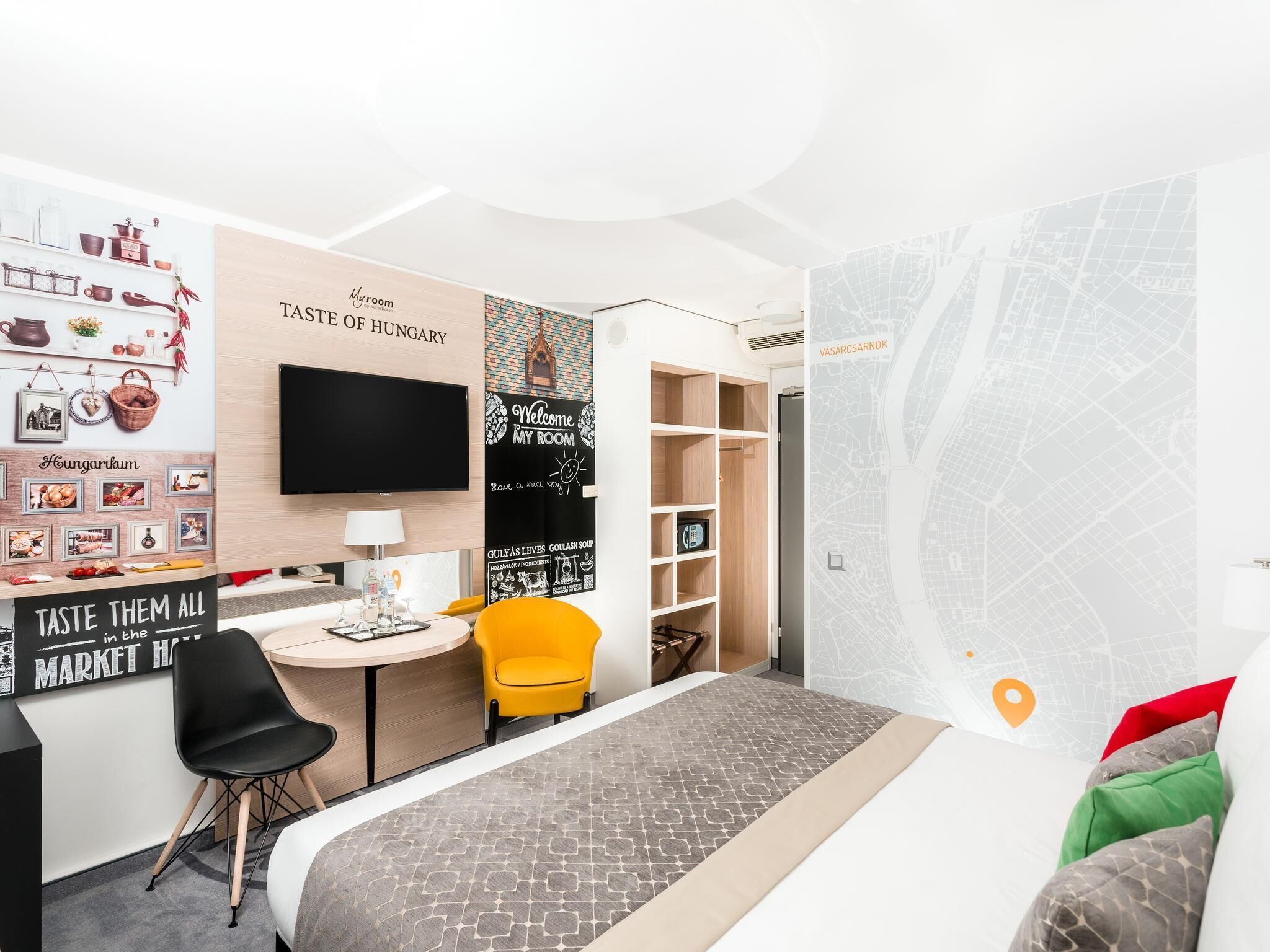 Ropa de cama hipoalergénica y minibar 