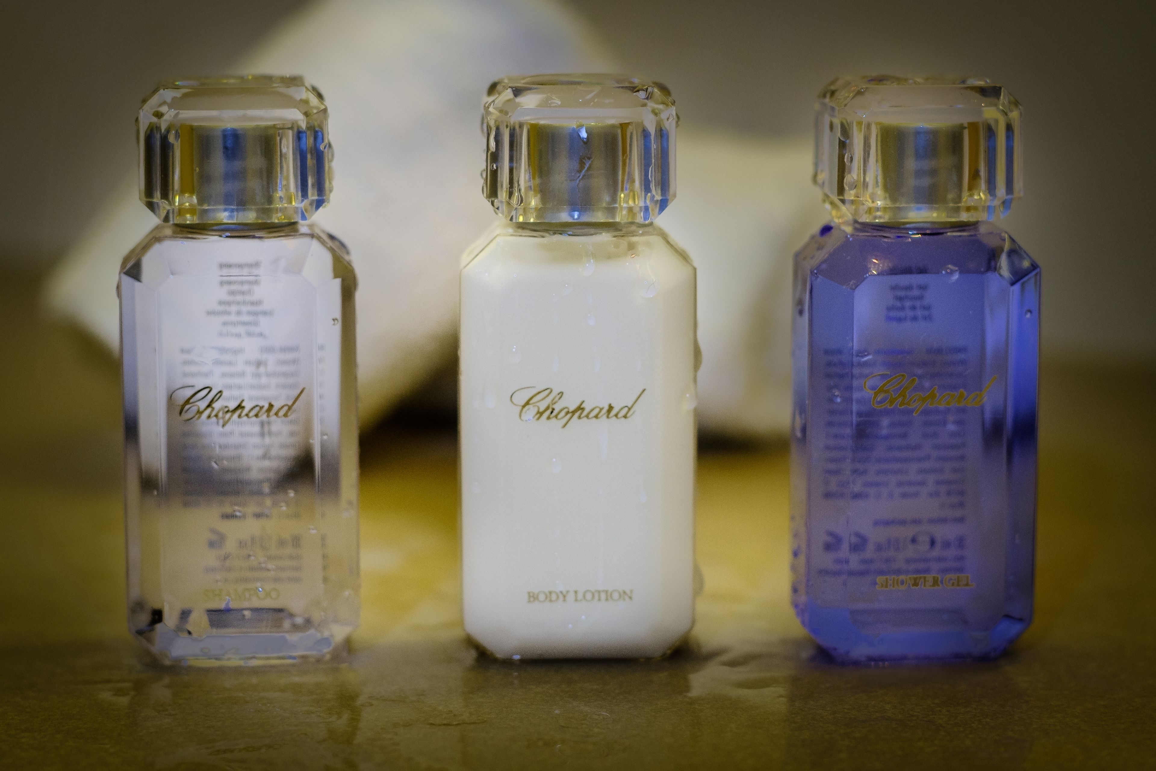 shower, designer toiletries, hair dryer, slippers