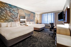 Premium bedding, down comforters, in-room safe, desk