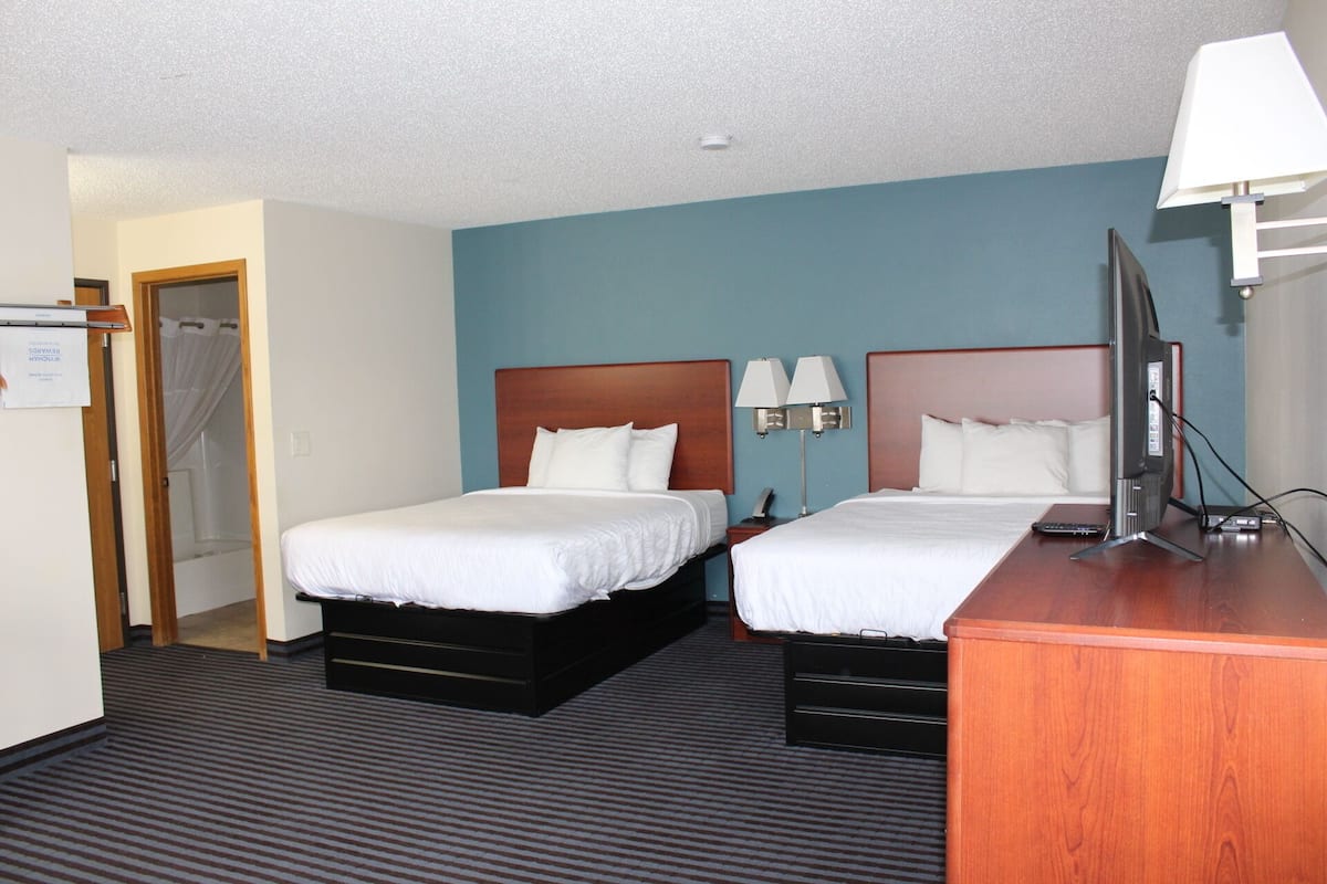 Suite, 2 Queen Beds, Non Smoking (East Building) | 1 bedroom, premium bedding, desk, blackout drapes