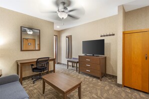 Suite, 1 Queen Bed, Non Smoking, Balcony (2nd Floor;with Sofabed) | Pillowtop beds, desk, laptop workspace, blackout drapes