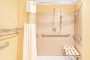 Bañera con ducha, artículos de tocador gratuitos, secador de pelo