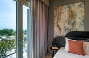 Egyptian cotton sheets, minibar, in-room safe, desk