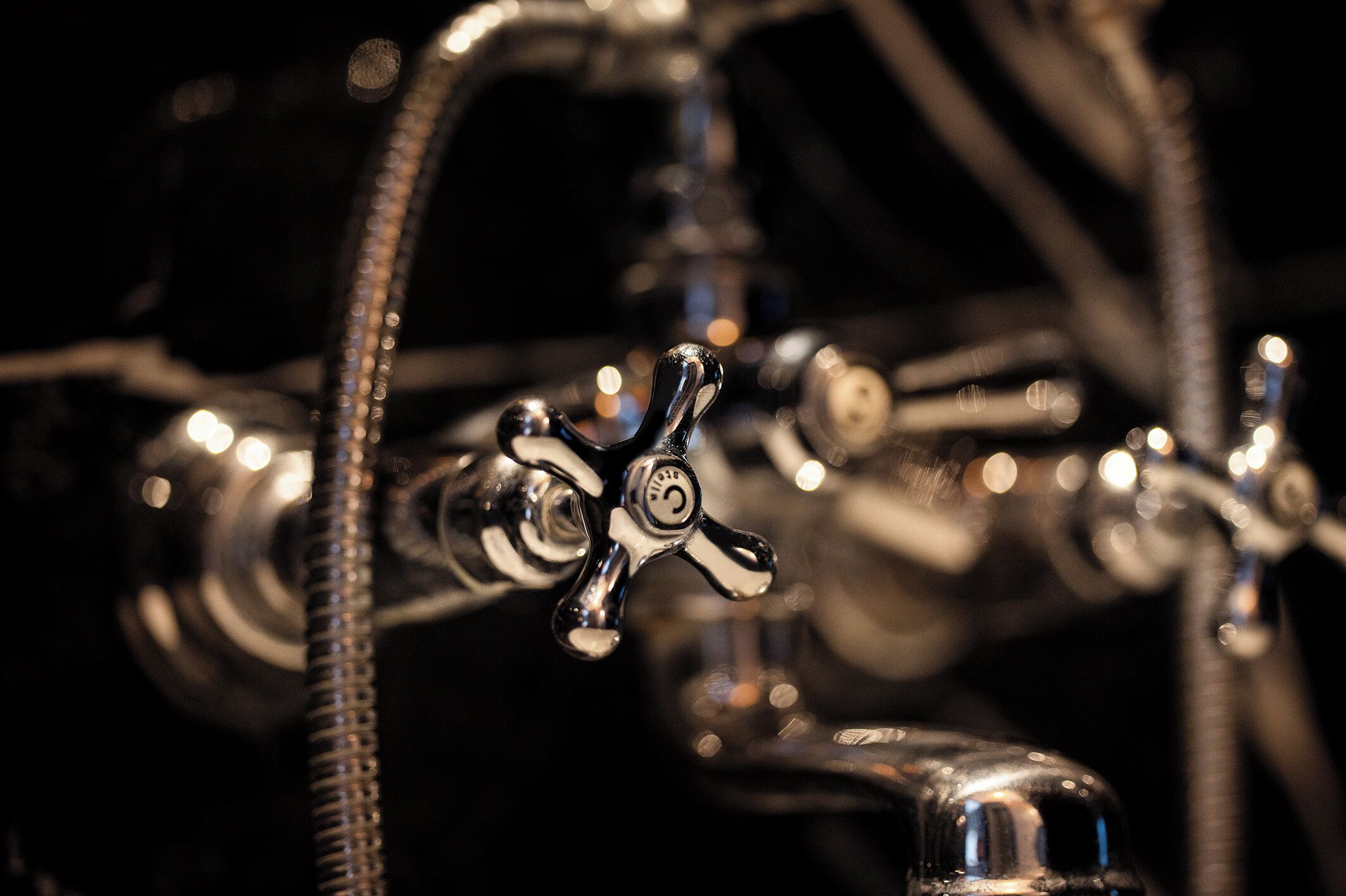 designer toiletries, hair dryer, bathrobes, slippers