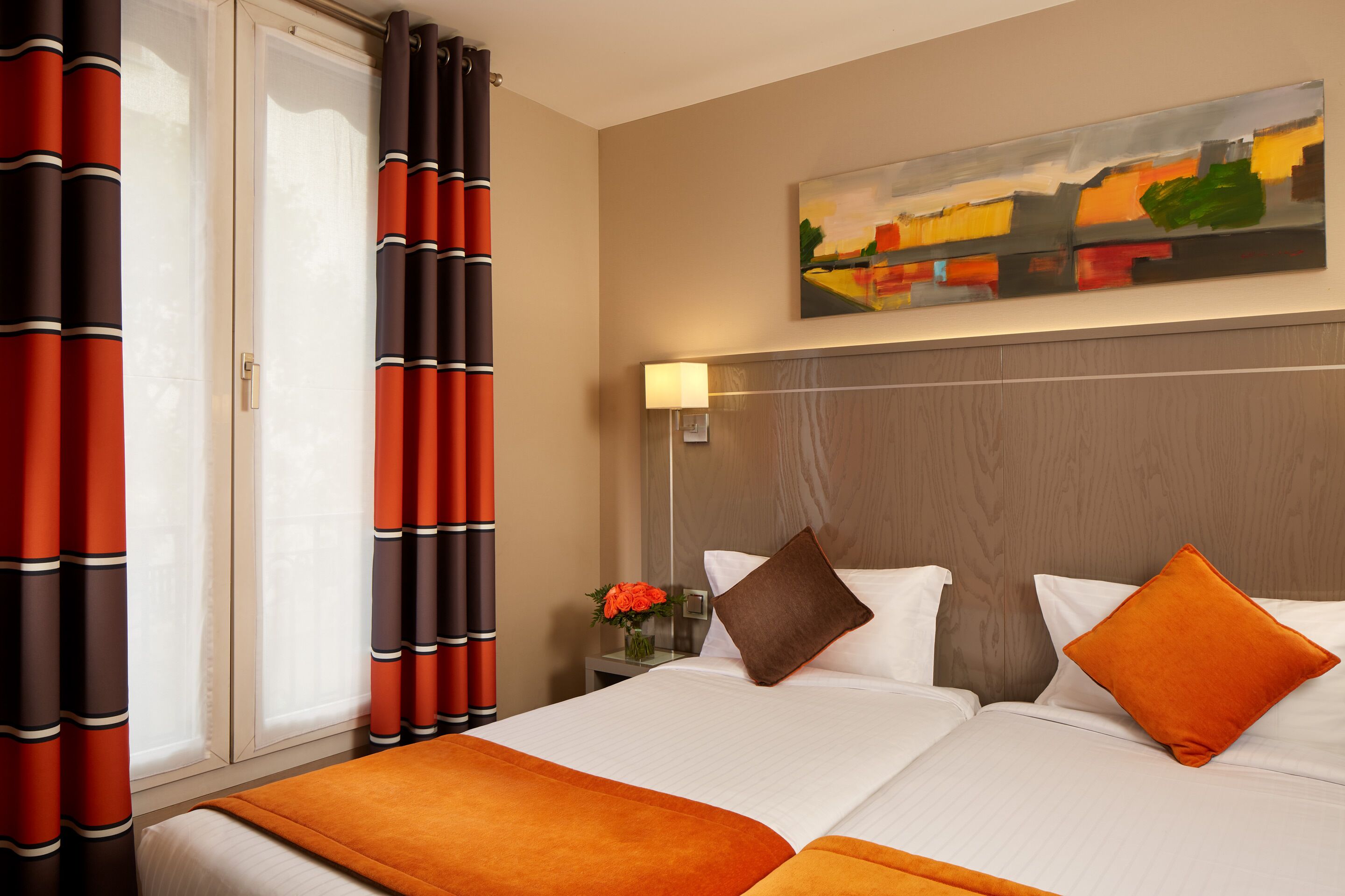 twin room | hypo-allergenic bedding, in-room safe, desk, blackout curtains