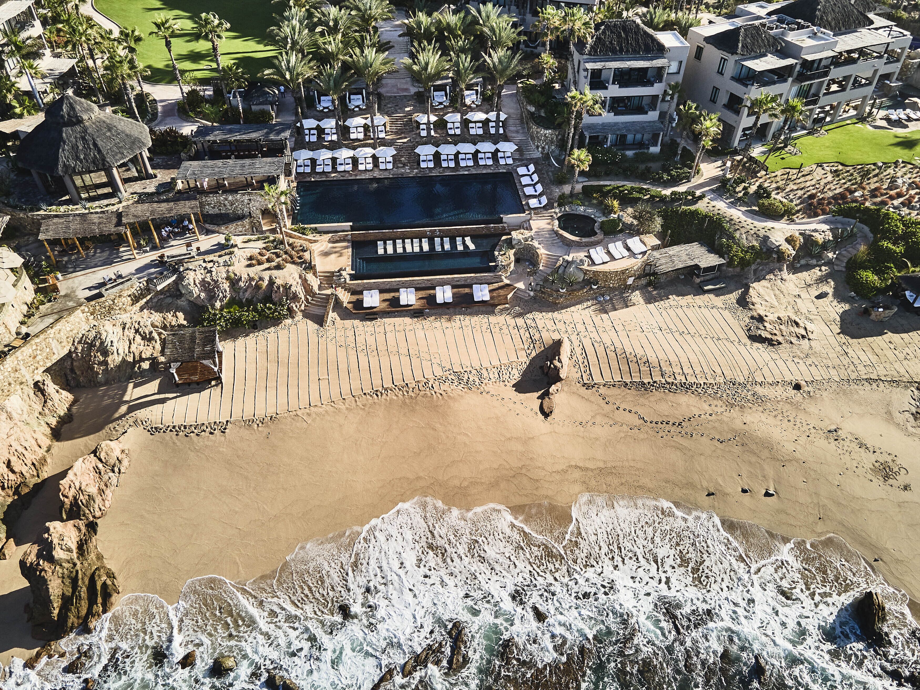 Vista a la playa o el mar