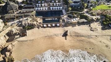Vista a la playa o el mar