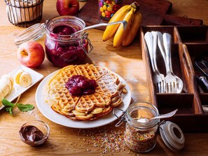 Daily buffet breakfast (EUR 18 per person)