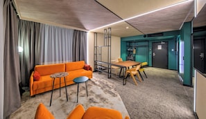 Junior Suite, 1 Double Bed with Sofa bed, Kitchenette | 1 bedroom, hypo-allergenic bedding, minibar, in-room safe