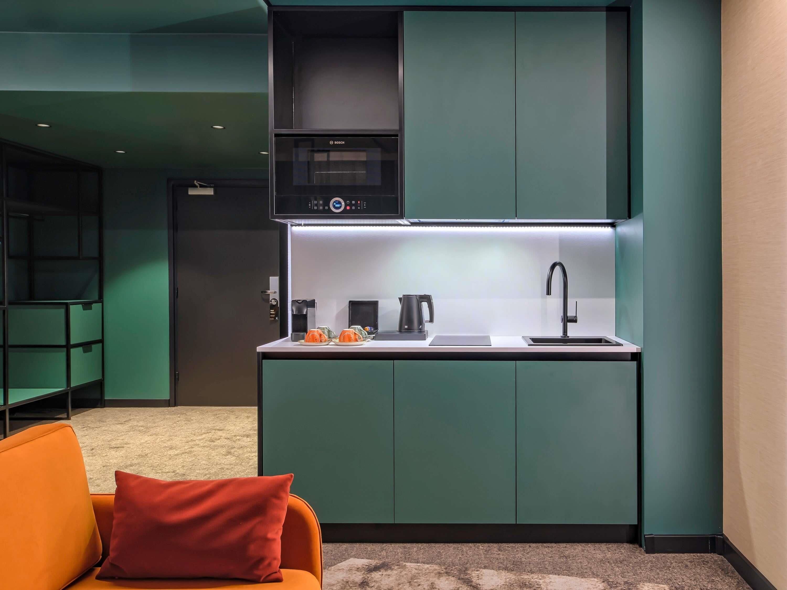 junior suite, 1 double bed with sofa bed, kitchenette | 1 bedroom, hypo-allergenic bedding, minibar, in-room safe