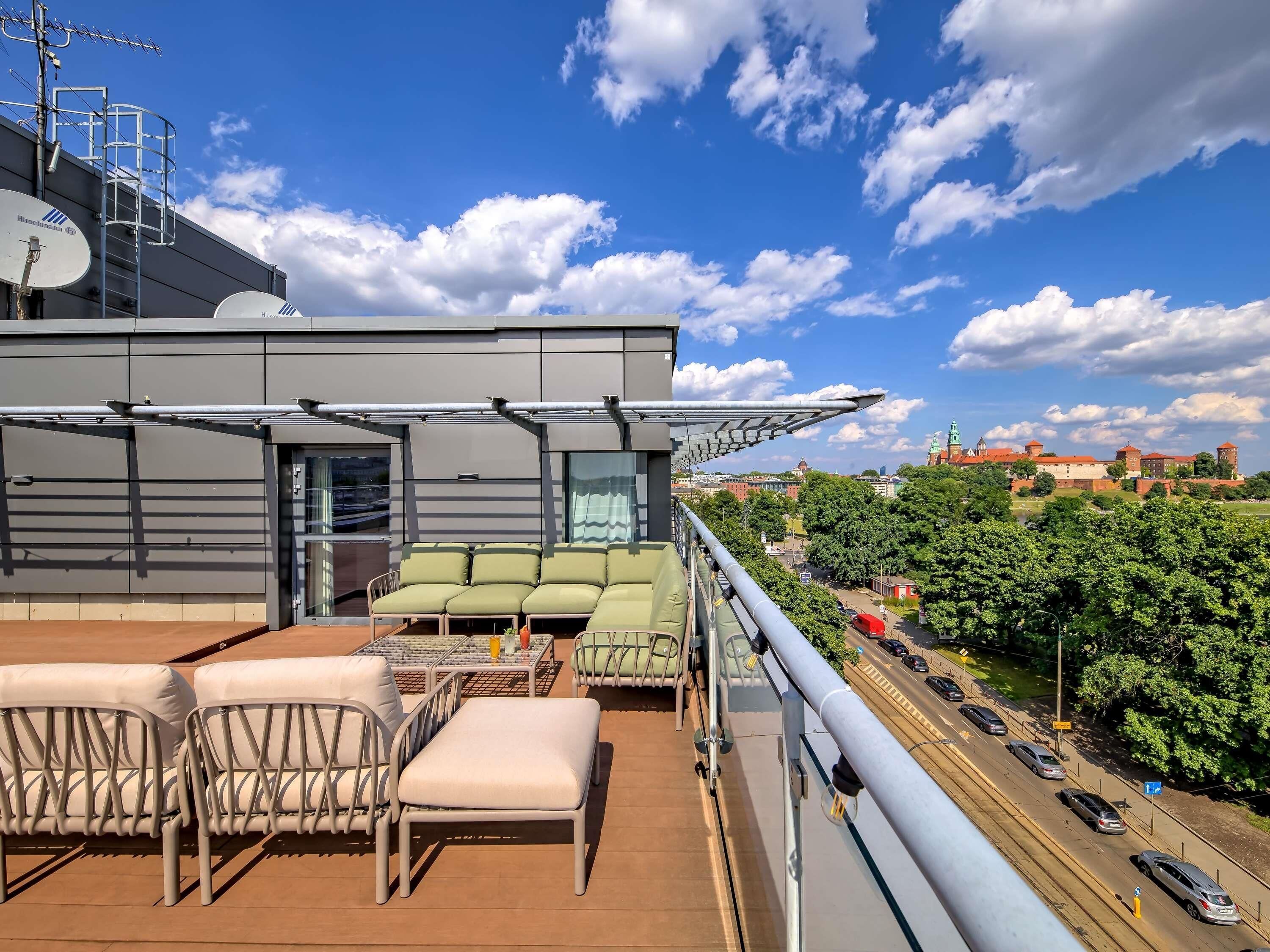 suite, 1 double bed with sofa bed, terrace | terrace/patio