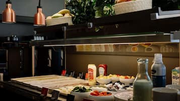 Daily buffet breakfast for a fee