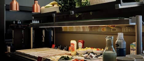 Daily buffet breakfast (EUR 18 per person)
