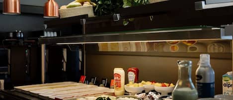 Daily buffet breakfast for a fee