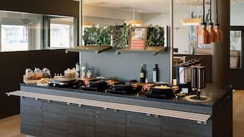 Daily buffet breakfast for a fee