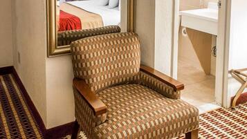 Desk, blackout drapes, free WiFi, bed sheets