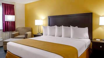 1 bedroom, desk, laptop workspace, iron/ironing board